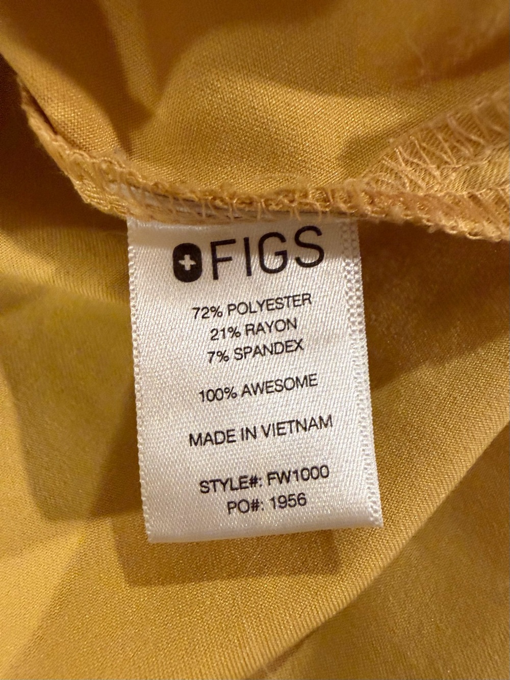Figs Scrub Set - Light Gold - Picture 4 of 6